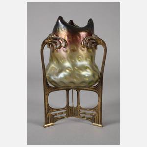 Rindskopf montierte Jugendstilvase