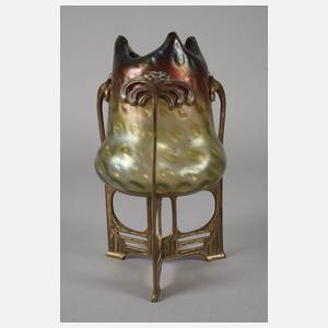 Rindskopf montierte Jugendstilvase