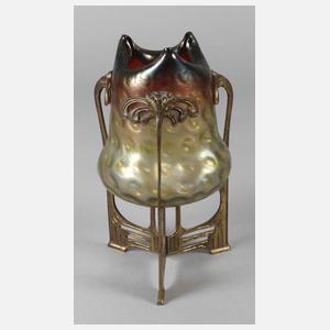 Rindskopf montierte Jugendstilvase