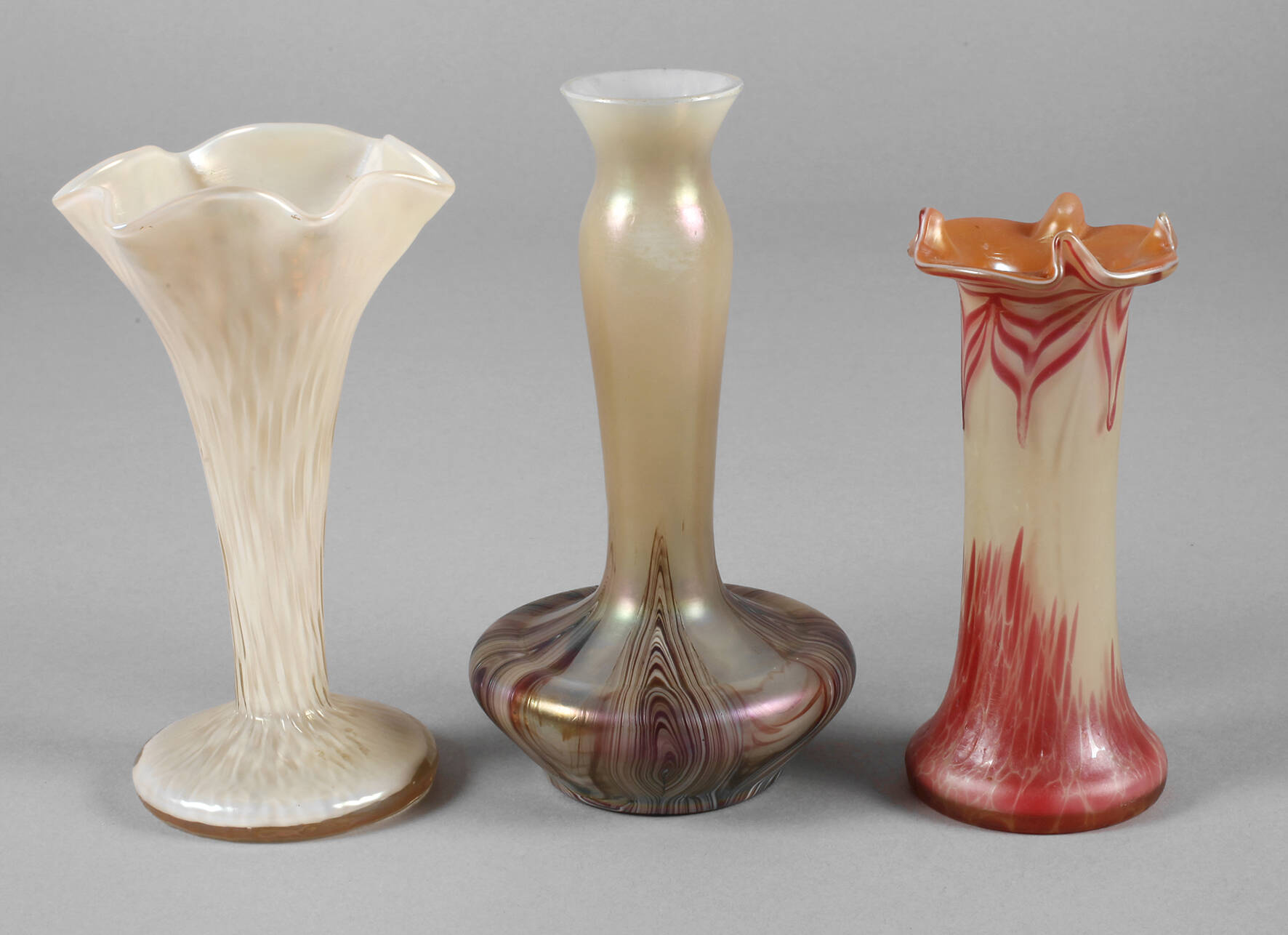 Drei Jugendstilvasen