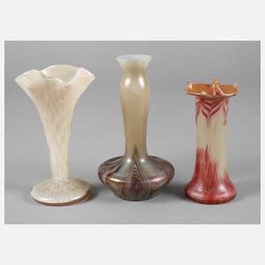 Drei Jugendstilvasen