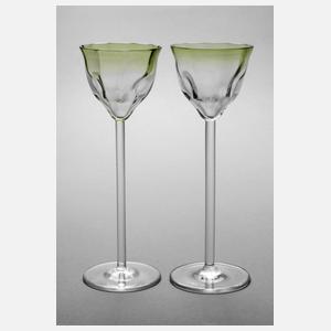 Koloman Moser attr. zwei Likörgläser Meteor