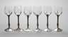 Sechs Likörgläser mit Silberfuß