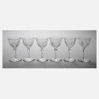 Sechs Likörgläser111