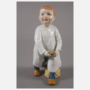 Meissen "Kind, auf einem Stecken reitend"