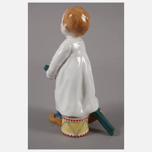 Meissen "Kind, auf einem Stecken reitend"