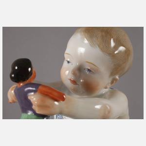 Meissen "Kind mit Puppe, tanzend"