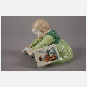 Meissen "Kind mit Bilderbuch, groß"