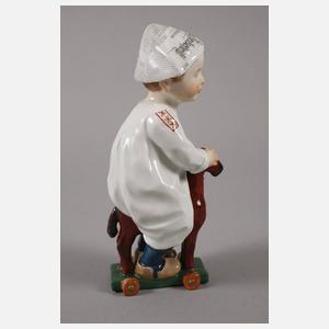 Meissen "Kind auf einem Holzpferd reitend"