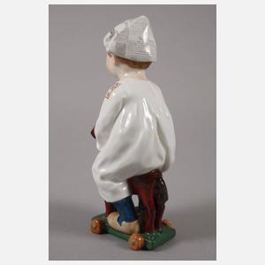 Meissen "Kind auf einem Holzpferd reitend"