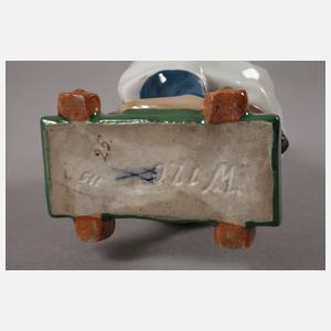 Meissen "Kind auf einem Holzpferd reitend"