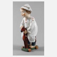 Meissen "Kind auf einem Holzpferd reitend"111
