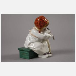 Meissen "Kind mit Katze im Arm"