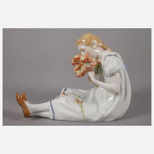 Meissen "Mädchen mit Blumenstrauß"
