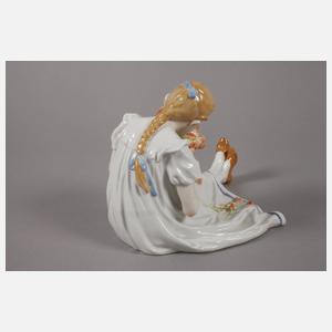 Meissen "Mädchen mit Blumenstrauß"