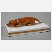 Meissen "Dachshund" als Briefbeschwerer111