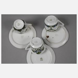 Selle Burgau drei Mokkatassen