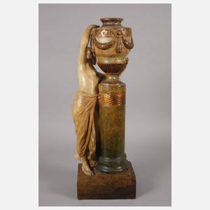 Goldscheider Paar übergroße Dekorationsfiguren