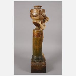 Goldscheider Paar übergroße Dekorationsfiguren