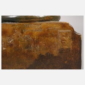 Goldscheider Paar übergroße Dekorationsfiguren