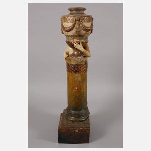 Goldscheider Paar übergroße Dekorationsfiguren