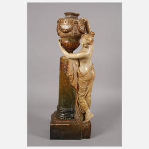 Goldscheider Paar übergroße Dekorationsfiguren