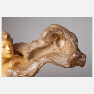 Großer Salonspiegel mit Beleuchtung