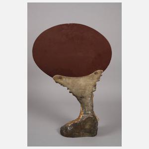 Goldscheider Wien figürlicher Salonspiegel