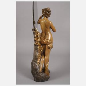 Goldscheider Wien figürlicher Salonspiegel