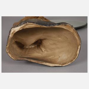 Goldscheider Wien figürlicher Salonspiegel