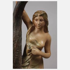 Figürlicher Spiegelhalter