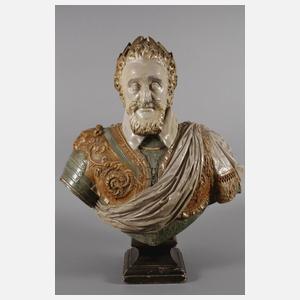 Übergroße Herrscherbüste Historismus