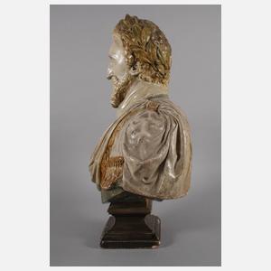 Übergroße Herrscherbüste Historismus