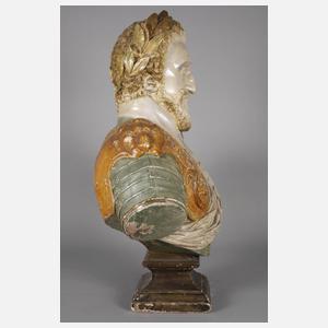 Übergroße Herrscherbüste Historismus