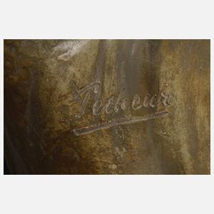 Goldscheider Wien übergroße Bodenvase Nereiden