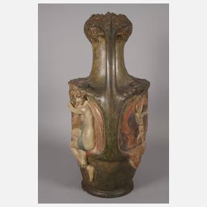 Goldscheider Wien Vase "Der Handkuss"