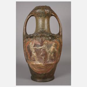 Goldscheider Wien Vase "Der Handkuss"