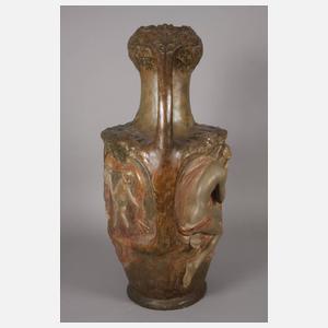 Goldscheider Wien Vase "Der Handkuss"