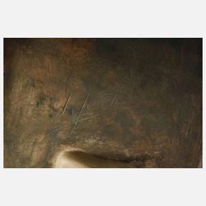 Goldscheider Wien Vase "Der Handkuss"