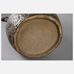 Goldscheider Wien große Vase Nymphe mit Windhunden