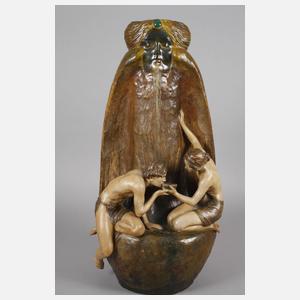 Goldscheider Wien große Vase "Die Quelle"