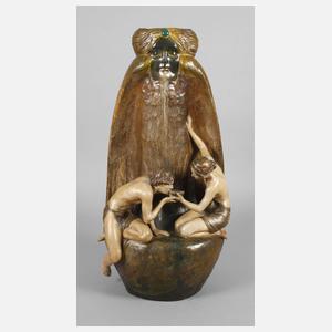 Goldscheider Wien große Vase "Die Quelle"