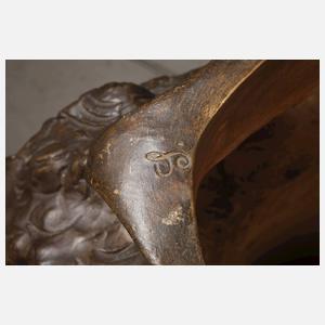 Goldscheider Wien übergroße Bodenvase