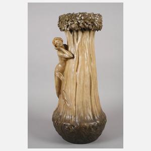 Goldscheider Wien Bodenvase erotische Darstellung