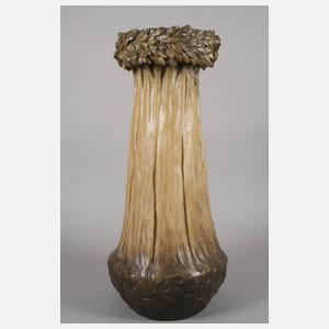 Goldscheider Wien Bodenvase erotische Darstellung