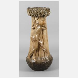 Goldscheider Wien Bodenvase erotische Darstellung