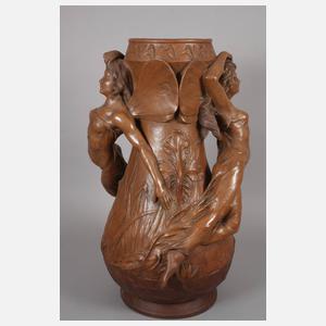 Große Bodenvase mit Elfen