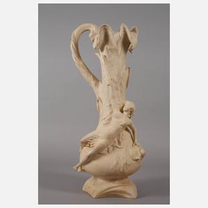 Große Vase Elfe mit Schnecke