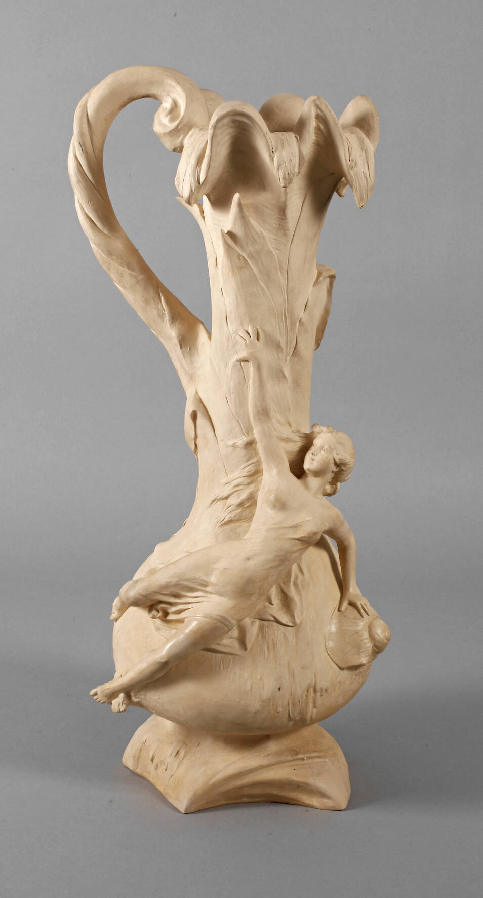 Große Vase Elfe mit Schnecke