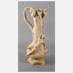 Große Vase Elfe mit Schnecke